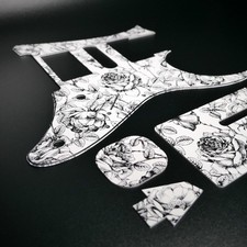 Ensemble complet Ibanez Jem Jr. • Floral #12 • Pickguard personnalisé •...