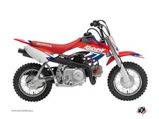 Kit Deco Moto Cross Stage Honda 50 CRF Bleu Rouge