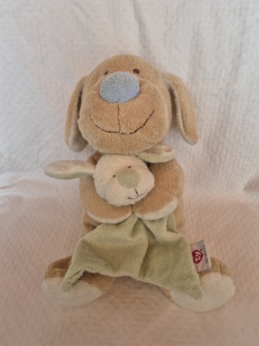 Doudou peluche chien beige