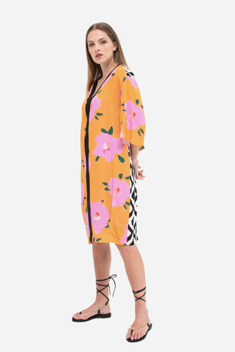 Eroke robe femme jaune - jaune, chic