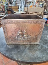 Ancien Porte Revues Ou Journaux Cuivre Et Bois