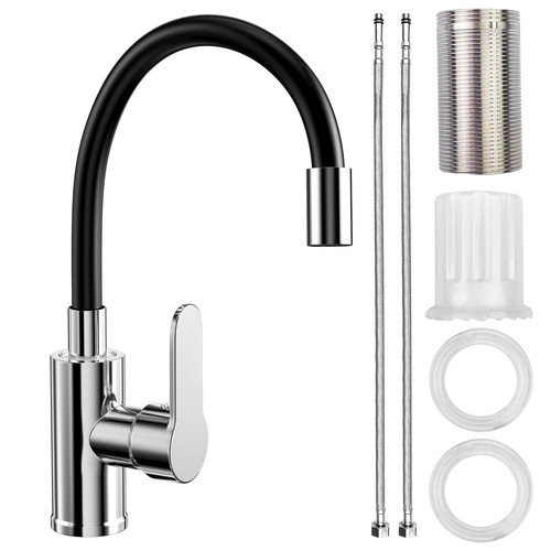 Robinet cuisine noir mitigeur - robinet, noir,