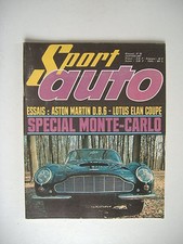 SPORT AUTO 60-RALLYE MONTE CARLO-LOTUS ELAN coupé-ASTON MARTIN DB6