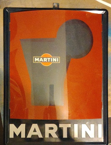 Plaque publicitaire martini - plaque,