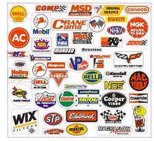 Racing Decals Sticker Assortment Grab Bag For Tool Box Locker Garage Mancave