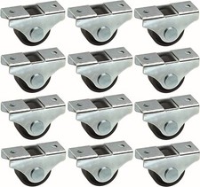 12x roulette meuble 25mm universelle mini rouleau roue pied lit casier chariot