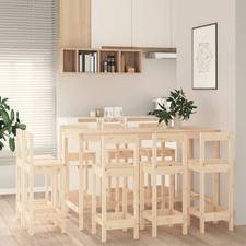 Ensemble de Bar 9 pcs Bois de