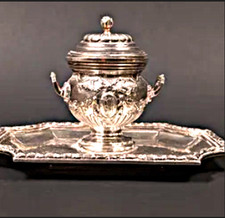 ENCRIER EN ARGENT 925 EN FORME