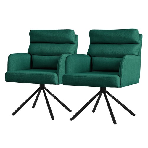 Set fauteuils vert foncé - 2,