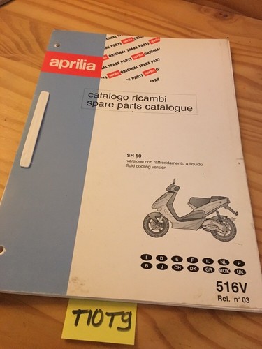 Aprilia parts list - , scooter