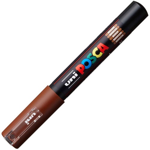Marqueur posca 1mc marron - marqueur, |