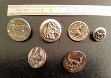 Lot de 6 boutons de livrée