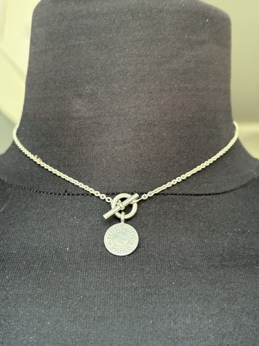 Collier metal argente clou - collier,
