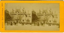PHOTO stereo view PARIS EXPO UNIVERSELLE 1900, Paris City Palace 