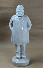 Flacon Bouteille céramique craquelée Calvados pour Père Magloire 31cm