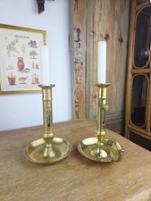 Duo bougeoirs en laiton