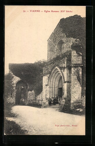 Cpa vianne eglise - romane,