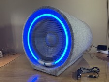 Roadmaster RBB1000NL 10” Bass Tube Subwoofer with Blue Neon Ring Tested