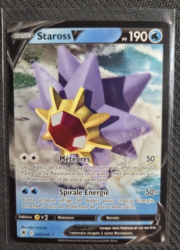 Carte pokémon jcc staross v - staross,