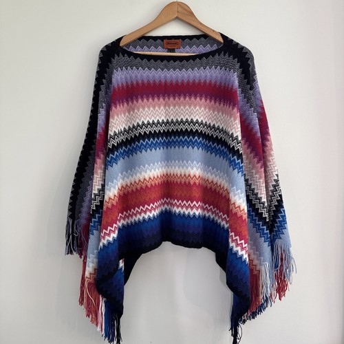 Missoni fringe zig zag poncho - missoni,