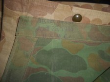U.S.ARMY- :  1944 WWII    MARINE CORPS PONCHO ISSUE PACIFIC - 1944  WWII -used