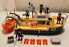 LOT PLAYMOBIL BATEAU DE POLICE VINTAGE
