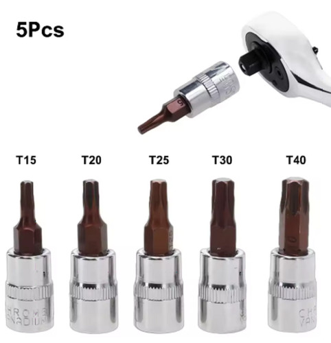 Jeu douilles embouts torx - 5,