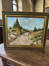 Ancien grand tableau vintage