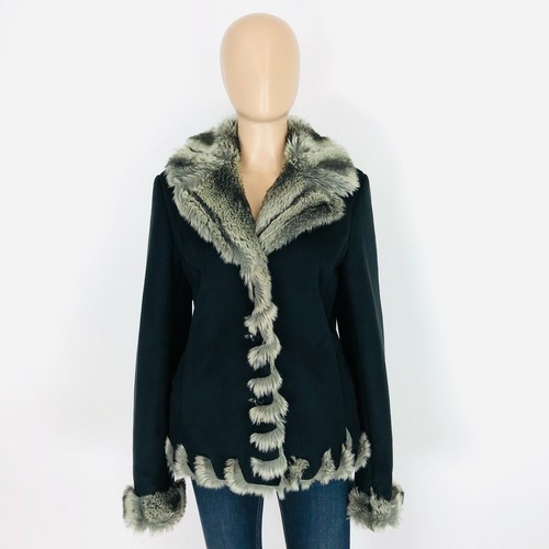 Manteau veste fourrure - en,
