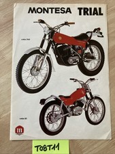 Montesa motorcycle trial cota 348 25 125 49 247 74 leaflet old catalog