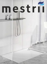 Receveur de Douche Bac Plat Blanc Bain Douche Quadrat Rectangle Bau-Höhe 45 MM