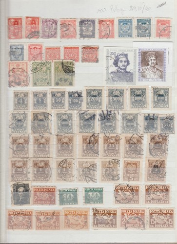 237 timbre poste pologne lot - poste,