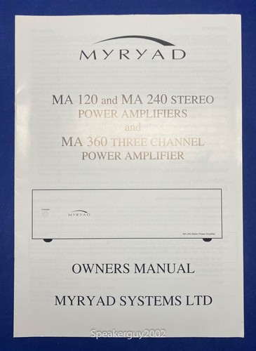 Original myryad systems - original, ma-120