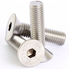 8mm M8 A2 STAINLESS COUNTERSUNK CSK SOCKET SCREW ALLEN KEY BOLTS SCREWS DIN 7991