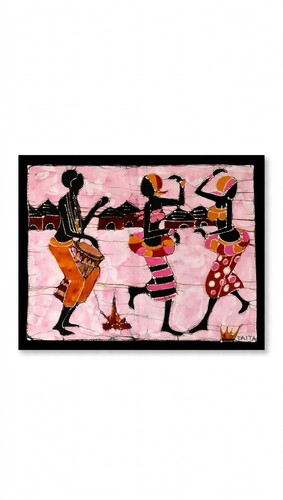 Tableau batik africain - africain,