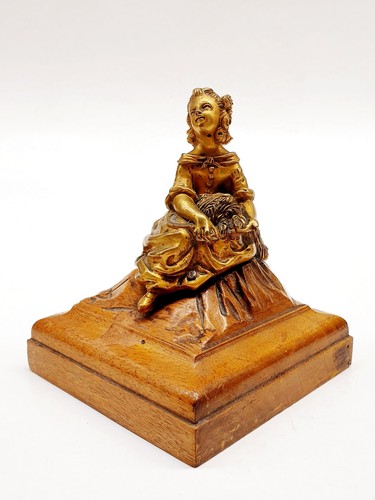 Sculpture bronze jeune - sculpture, en