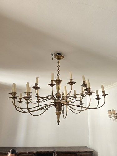 Grand lustre laiton - lustre, en