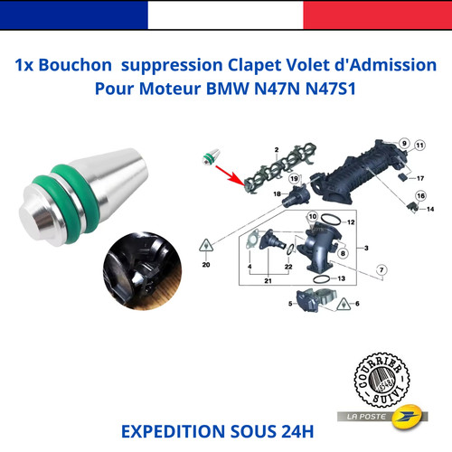 Kit suppression clapet volet - kit,