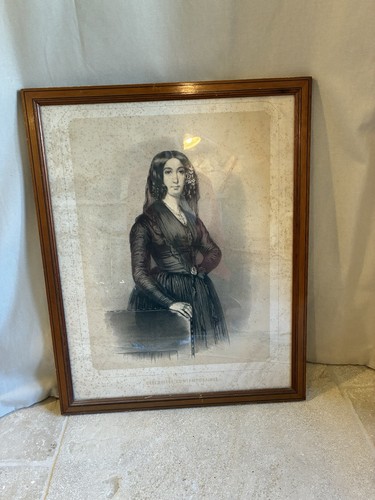 Gravure ancienne george sand - gravure,