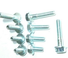 M6 Go Kart Bride Hexagone Tête Cranté Métrique Boulons Set Vis Acier Plaqué Zinc