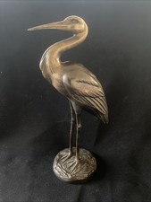 Héron en laiton