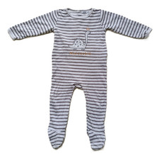 Pyjama blanc et gris à