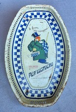 RARE Per' Lustucru Lithographed Sheet Metal Basket after Dransy - 29 x 18cm