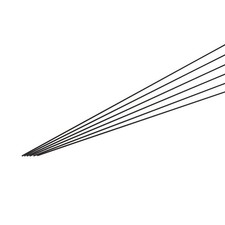 10pcs tige fibre carbone 1mm x