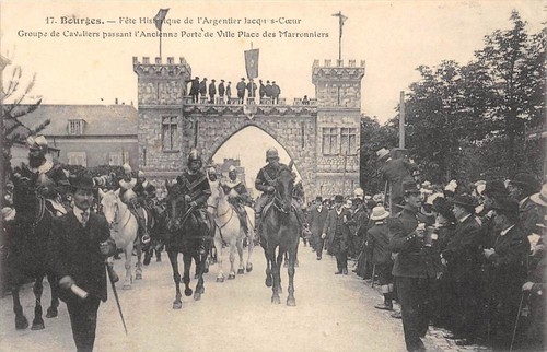 Cpa bourges fete historique - fete,