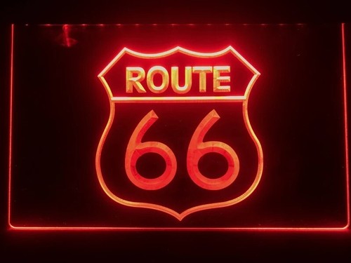 Panneau lumineux route led - route, 66