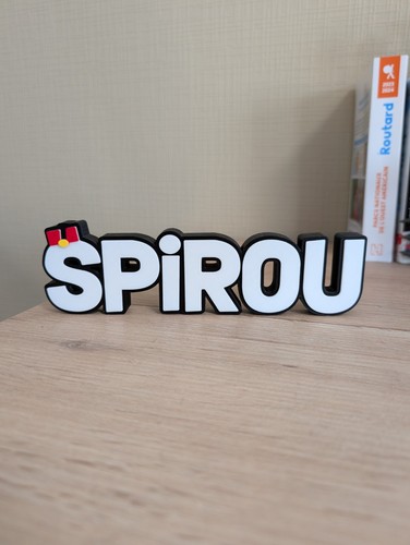 Logo spirou enseigne plaque - spirou,