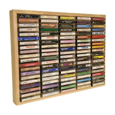 Kingdom 100 Slot Wooden Cassette Tape Rack -Great for Tapes, Stamp Pads and more