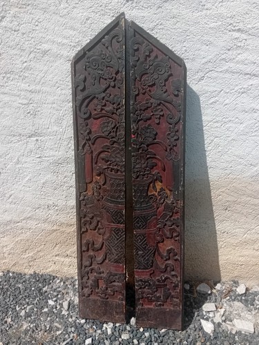 Anciens grand panneaux bois - grand,