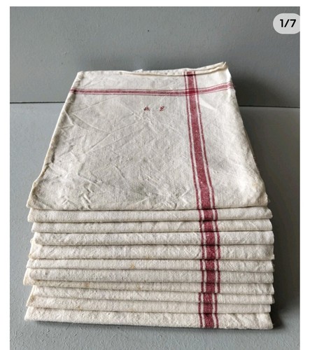 Lot torchons anciens de - lot, 11